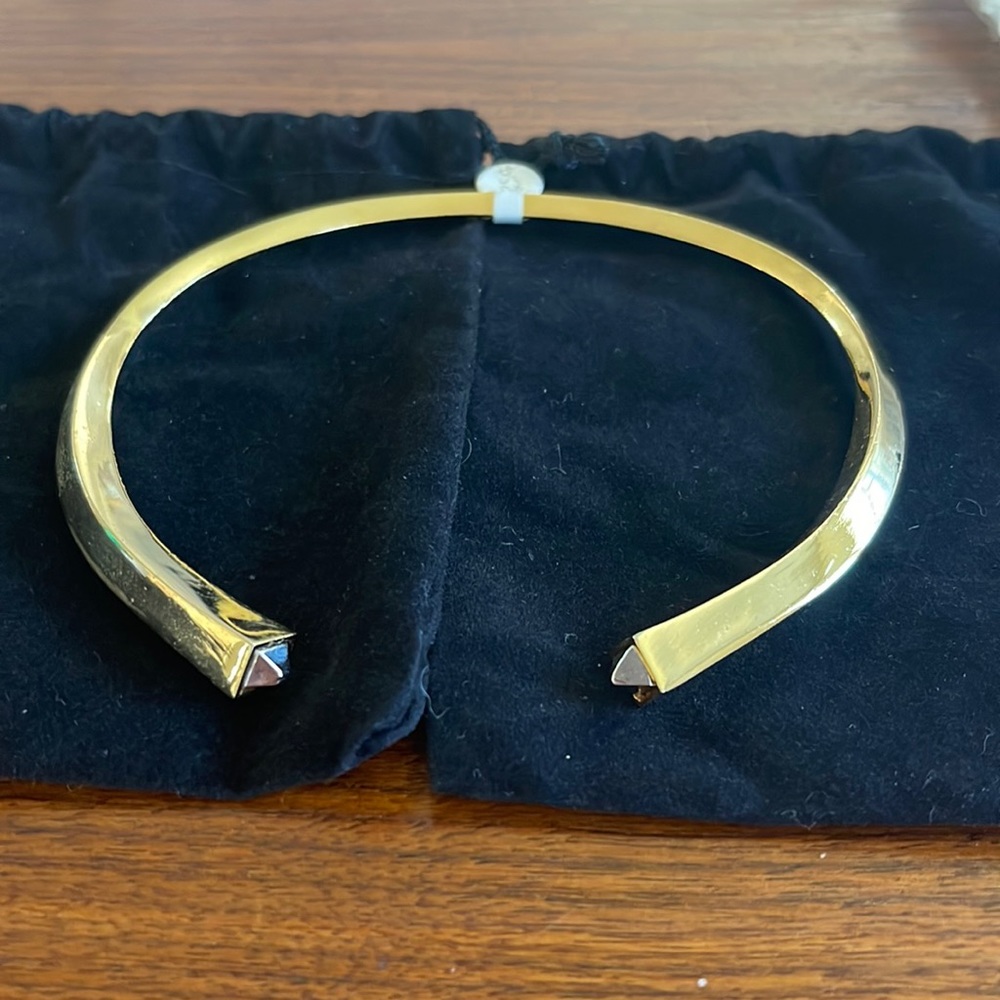 Anita K “Pyramid Choker” 18k gold plated